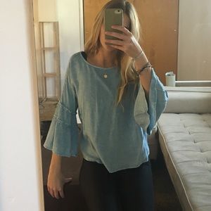 Thin Denim 3/4 sleeve